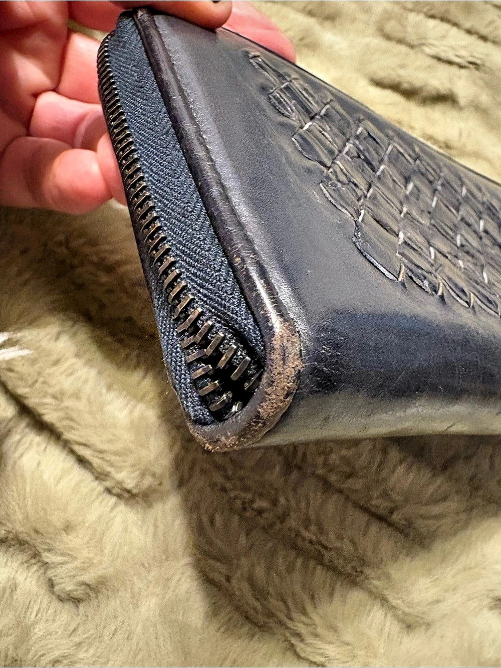 Bottega Veneta Intrecciato Zip-Around Long Wallet Black - Picture 14 of 14